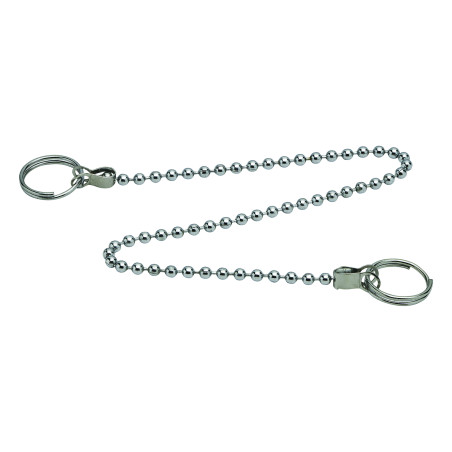 Lot de 10 chaînettes perlées acier inoxydable