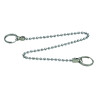 Lot de 10 chaînettes perlées acier inoxydable