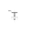 Cache trou laiton chromé Ø43,7mm
