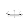 Joint autofix double Ø120 x Ø87 x 32.6 mm, pour bonde de receveur Ø90