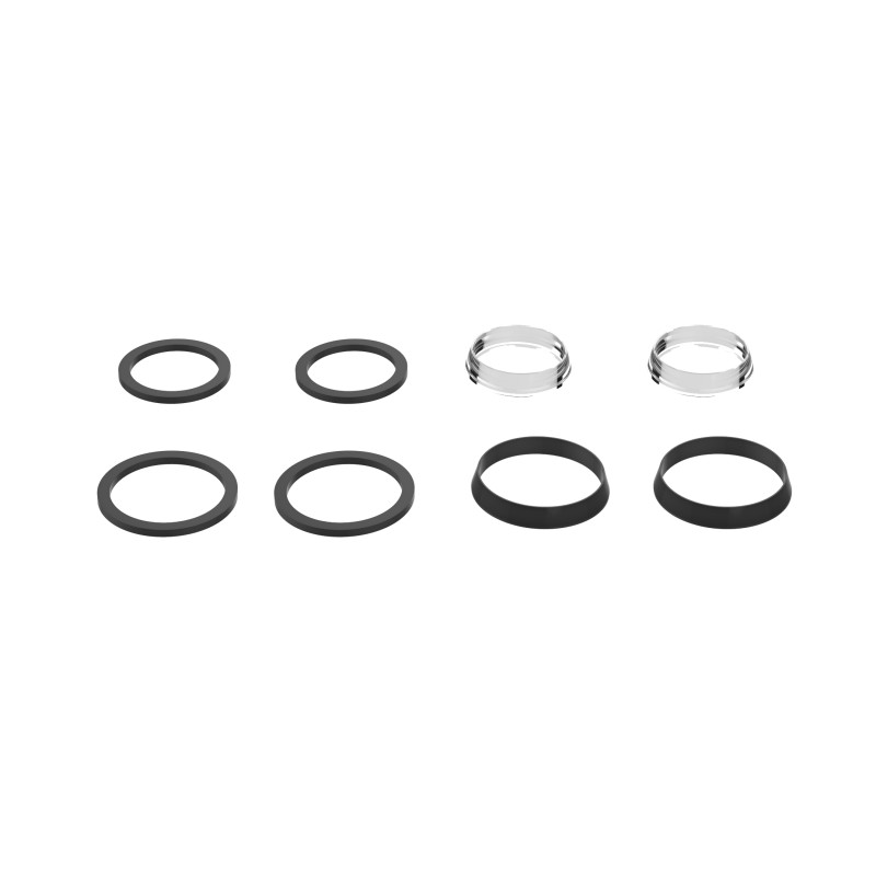 Kit 8 joints : 2 plats 2 coniques siphon lavabo/2 plats 2 coniques siphon évier