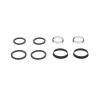 Kit 8 joints : 2 plats 2 coniques siphon lavabo/2 plats 2 coniques siphon évier