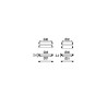 Kit 8 joints : 2 plats 2 coniques siphon lavabo/2 plats 2 coniques siphon évier