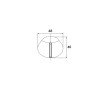 Bouchon élastomère pour bonde SMART réf. 460768/460868/5768/5769/5782