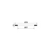 Joint de bonde Ø78xØ57x3mm, pour bonde de receveur Ø60mm