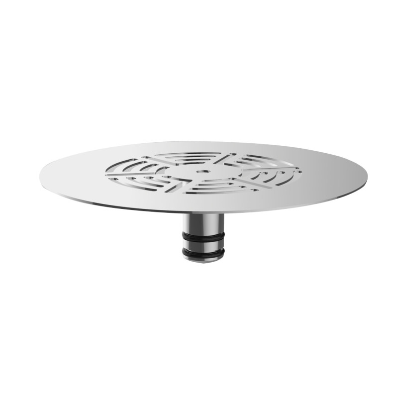 Grille design inox Ø115mm pour bonde extra-plate FLUSH réf. 5760/5790