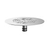 Grille design inox Ø115mm pour bonde extra-plate FLUSH réf. 5760/5790