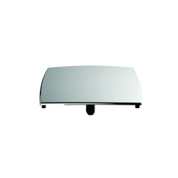 Capot métal chromé 120x120mm, pour bonde GOULUE réf. 5780