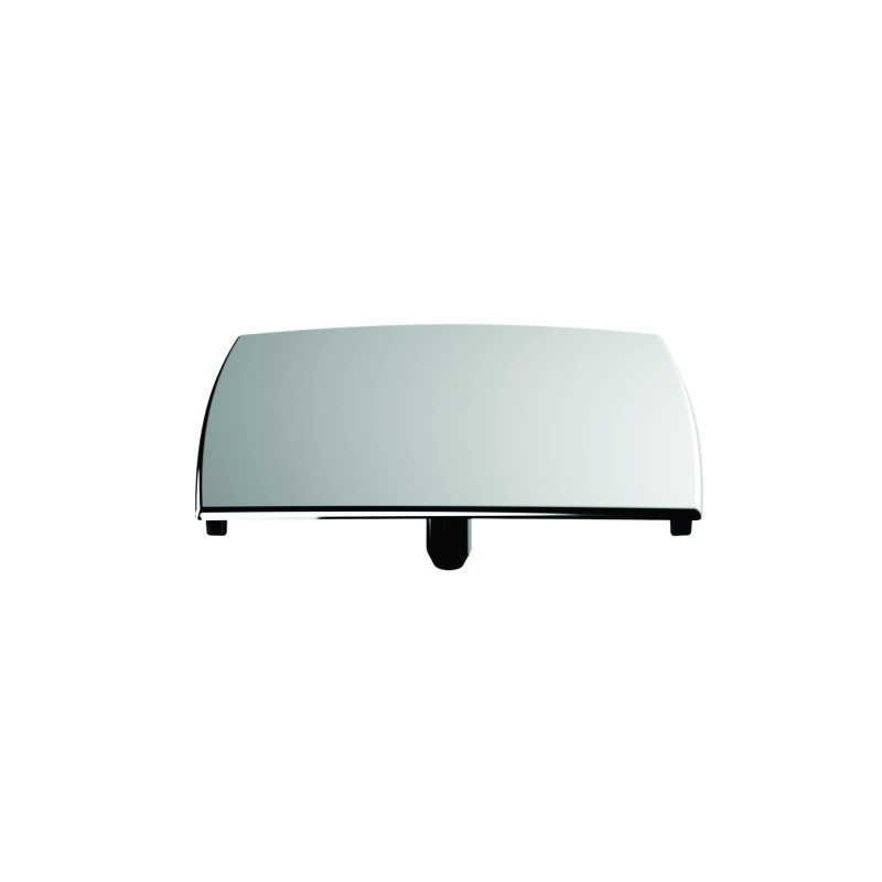 Capot métal chromé 120x120mm, pour bonde GOULUE réf. 5780