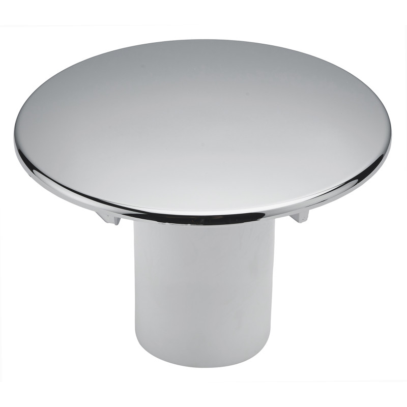 Capot ABS chromé Ø116mm, pour bonde sortie vert./horizontal réf. 5530/5715/5778