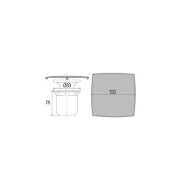 Pack modification PMR, capot métal chromé, corps 100% PCR, pour réf. 5683/5684