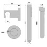Minikit douchette 1 jet JEWEL gun métal