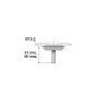 Lot de 5 clapets ABS chromé Ø72.5 mm, pour réf. 5814/5821 (remplace réf. 042200)