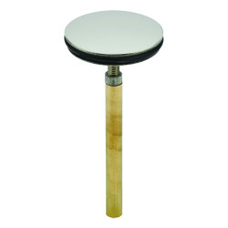 Clapet inox Ø39mm avec tige de réglage L. 62mm, pour bonde de lavabo