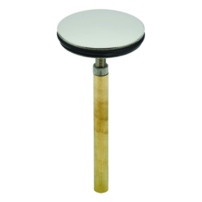 Clapet inox Ø39mm avec tige de réglage L. 62mm, pour bonde de lavabo