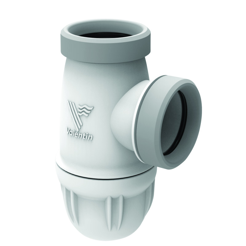 Siphon spécial tubulure CONNECTIC, entrée Ø40mm sortie Ø40mm
