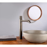 Mitigeur lavabo rehaussé JEWEL gun métal