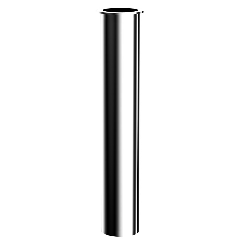 Tubemétal chromé l. 300mm réglable pour siphon lavabo