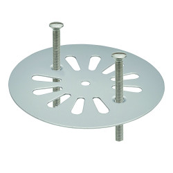 Grille inox Ø85mm, pour siphon fonte type Bricard réf. 3655