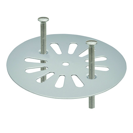 Grille inox Ø85mm, pour siphon fonte type Bricard réf. 3655