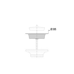 Cuvette inox Ø85mm, pour réf. 3522/3775/7011/7015/7025/7030/8526