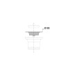 Cuvette inox Ø63mm, pour bonde lavabo-vasque-bidet réf. 1153/1155/6042
