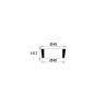 Lot de 50 joints polymère Ø45xØ40mm pour bonde surverse d'évier Ø50mm