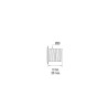Enjoliveur ABS Ø30mm, sécable, serrage 0/25mm, pour réf. 5983/5985/5986