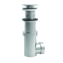 SIPHONETTE lavabo digiclic, clapet serti inox,hauteur réglable, sortie Ø32 ou 40