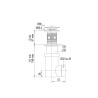 SIPHONETTE lavabo digiclic, clapet noir, hauteur réglable, sortie Ø32 ou 40