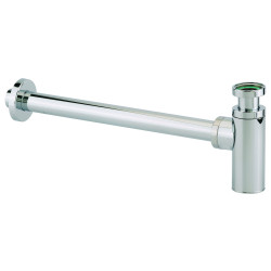 Siphon lavabo ABS chromé, réglable