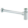 Siphon lavabo ABS chromé, réglable