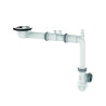 Vidage gain d'espace TBXP évier 1 cuve Ø90, H. 65mm, corps 100% PCR
