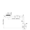 Vidage gain d'espace TBXP évier 1 cuve Ø90, H. 65mm, corps 100% PCR