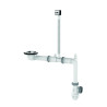 Vidage gain d'espace TBXP évier 1 cuve Ø90 + trop-plein, H. 65mm, corps 100% PCR