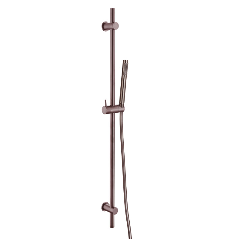Barre de douche complète 90 cm JEWEL gun métal