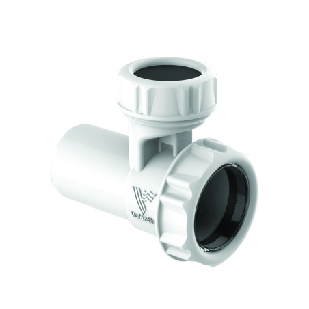 Soupape anti-vide plastique blanc, entrée, sortie, corps 100% PCR