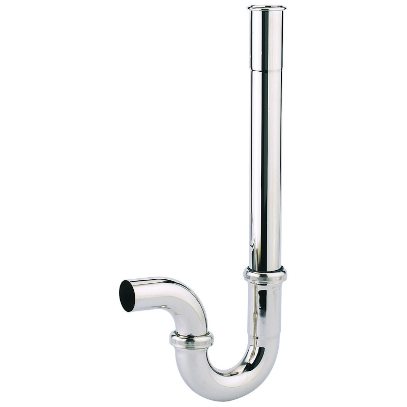 Siphon machine à laver, laiton,Øint. 32,6mm, sortie horizontale Ø32mm