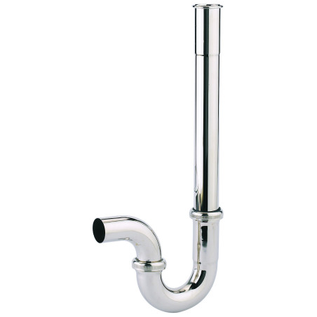 Siphon machine à laver, laiton,Øint. 32,6mm, sortie horizontale Ø32mm