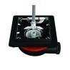 Bonde sol réglable grand débit, FLUSH,capot 134x134,sortie Ø40,corps 70% PCR