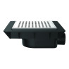 Bonde de sol ultra-plate, SMART à grille, horizontal Ø40mm à coller, corps 70% PCR
