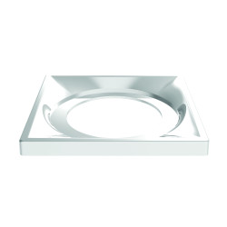 Cadre à carreler 143x143mm ABS chromé, pour bondes réf. 5710/5715/5680