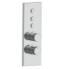 Mitigeur thermostatique lineabox 3 voies chromé vertical