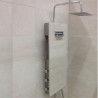 BÂTI'DOUCHE mini à carreler, robinetterie thermostatique, pomme haute 250x250mm