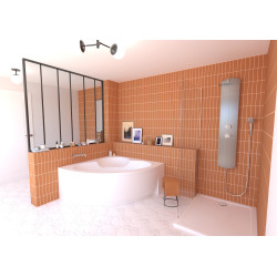Colonne de douche TOTMY TOO, robinetterie thermostatique