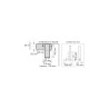 Colonne de douche DUNE +, robinetterie thermostatique et rangement