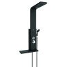 Colonne de douche DUNE + noire, robinetterie thermostatique et rangement
