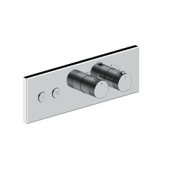Mitigeur thermostatique lineabox 2 voies chromé horizontal