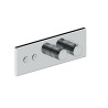 Mitigeur thermostatique lineabox 2 voies chromé horizontal