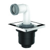 Bonde évolutive PMR à encastrer, sortie verticale Ø40, H. 127mm, corps 100% PCR